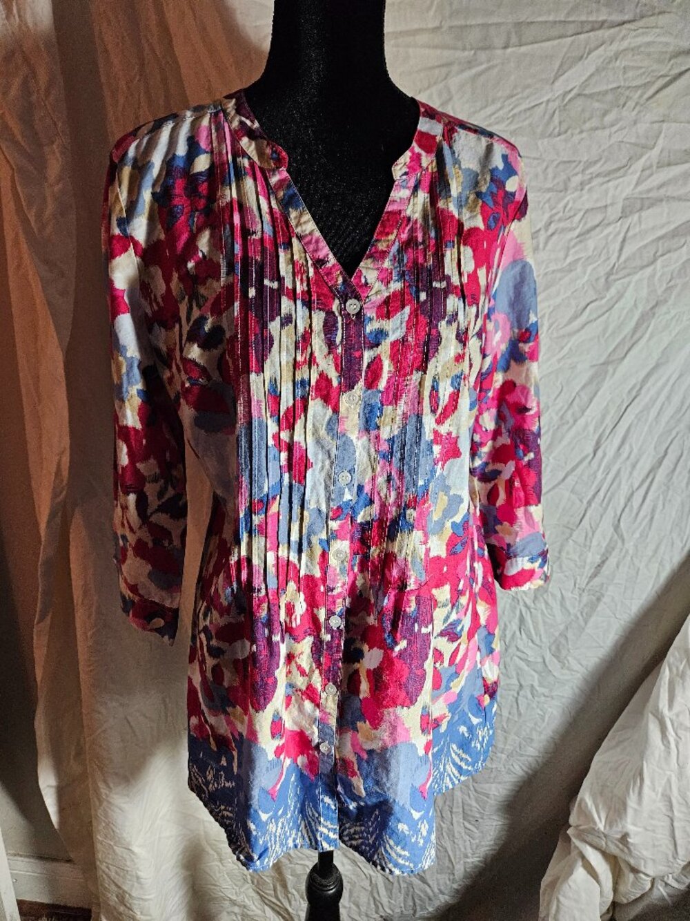 Wonderful Arty Abrstract Tunic Blouse from Style & Co Womens Ladies Size 14